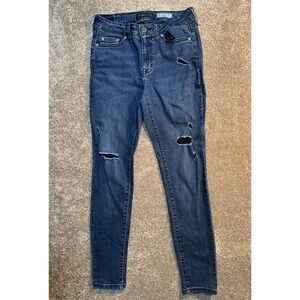 Aeropostale Jeans Womens Size 2 Mid Rise Ankle Jegging Stretch Blue Aero